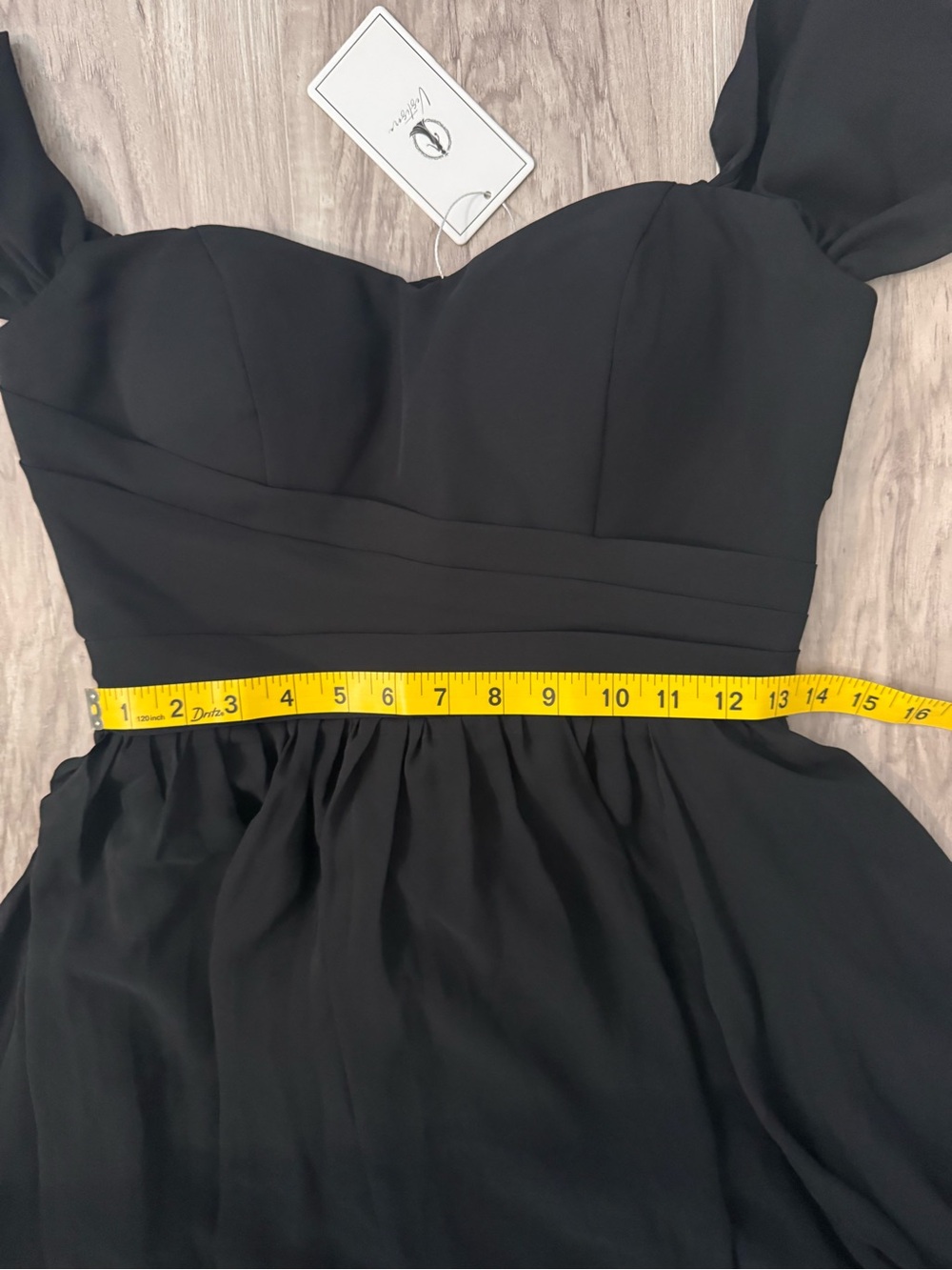 Vestisora Chiffon Off Shoulder Bridesmaid Dress Corset Back Size 6 NWT - Picture 10 of 10